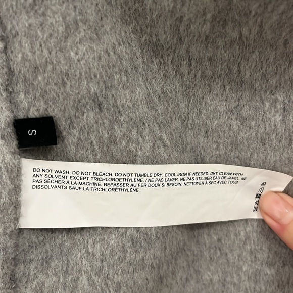 Double-breasted wool/cashmere coat - Picture 5 of 7